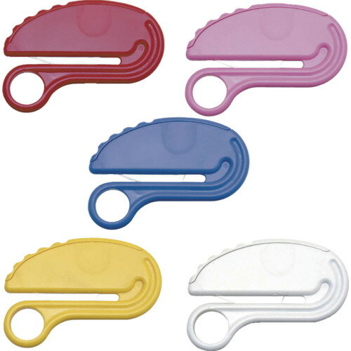 ■【3個までメール便で発送可能】[カッターナイフ]【刃が露出しない安全なレターオープナーです！】エヌティー（株） NT カッター オープナーOP−101B 5色アソート ※色指定不可 OP-101B 1個【853-3945】【代引不可】