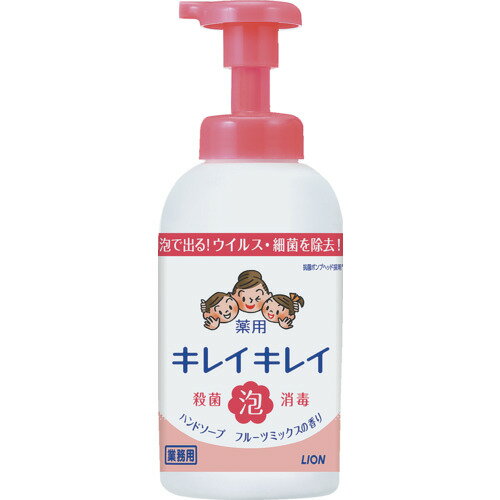 [ハンドソープ]ライオン（株） ライオン キレイキレイ薬用泡ハンドソープ フルーツミックスの香り 550m..