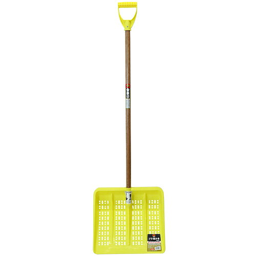 【特長】●グリップ付で安定感抜群、長時間の作業にも疲れにくいです。【用途】●降り始めの新雪、軽い雪の除去作業に。【仕様】●刃先幅(mm)：420●刃先長(mm)：385●全長(mm)：1430【材質／仕上】●頭部：プラスチック(PP)●柄部：天然木●握部：プラスチック(PE)【原産国（名称）】日本【質量】1.000【質量単位】KG【JANコード】4960517124766【メーカー名】浅香工業（株）【関連キーワード：ものづくりのがんばり屋楽天市場店 環境改善用品 寒さ対策用品 除雪ショベル ASAKA INDUSTRIAL CO.,LTD. The Golden Elephant Snow Shovel Environmental Supplies Supplies against Cold Snow Removing Shovels】