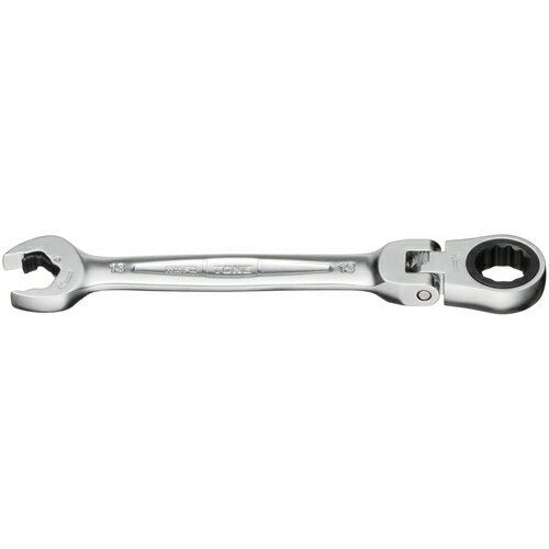 Socket Wrench - ■【3個までメール便で発送可能】[コンビネーションラチェットレンチ]TONE（株） TONE　首振クイックラチェットめがねレンチ　13mm　RMFQ-13 1丁【431-9656】【代引不可】