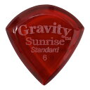 【ポイント10倍!15日限定!】グラビティ ピック ギターピック GSUS6P - Sunrise Standard 6.0mm, Red