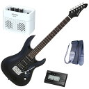 【土日限定ポイントUPセール!】【セイコーチューナー&アンプ&教則セット】AriaProII エレキギター MAC-STD MBK+SAT10B+ギターストラッ...