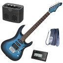 【土日限定ポイントUPセール!】【セイコーチューナー&アンプセット】AriaProII エレキギター MAC-STD MBS+SAT10B+ギターストラップ+A...