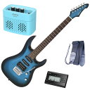 【土日限定ポイントUPセール!】【セイコーチューナー&アンプ&教則セット】AriaProII エレキギター MAC-STD MBS+SAT10B+ギターストラッ...