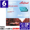 【ポイントUPセール中!】【6セット】AriaProII ベース弦 AGS-600C Coated Long Scale Bass 45-105