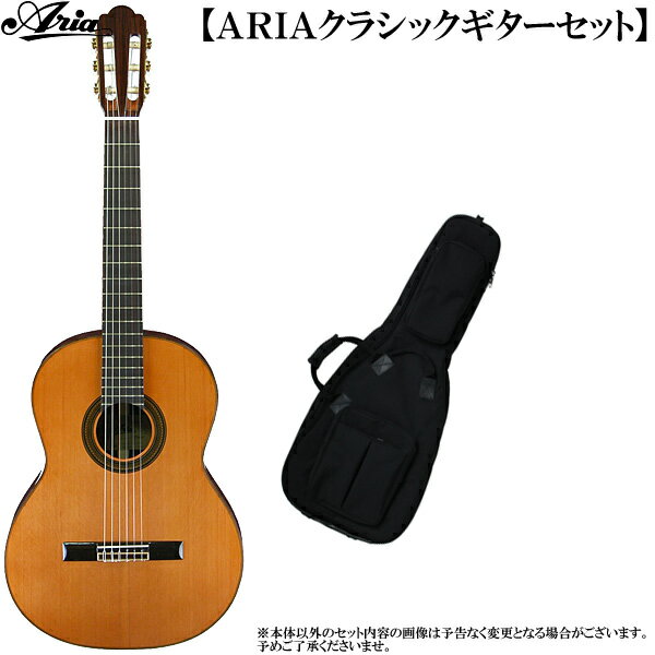 クラシックギター・セット ARIA アリア A-50C Classic Guitar/セダー単板トップ：2点セット ：a50c-2p-as-p2