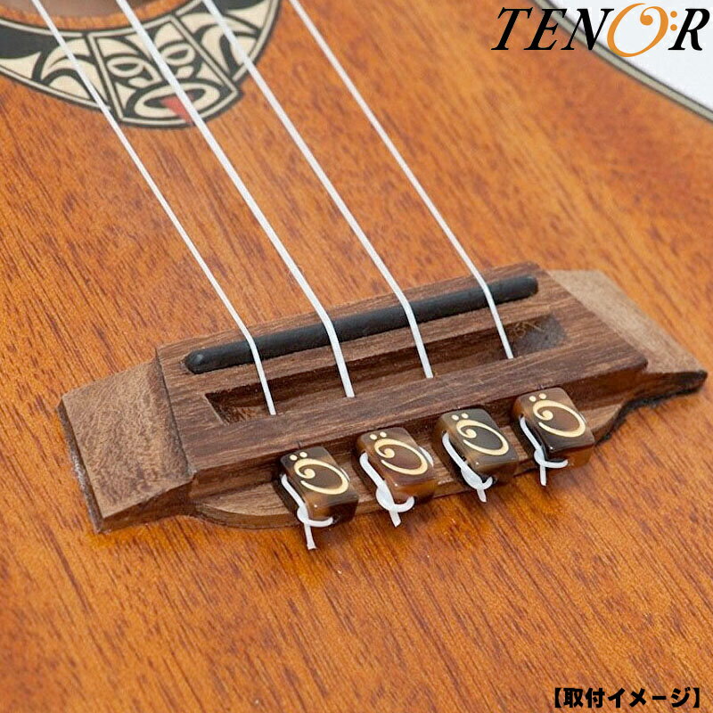 TENOR ѥȥ󥰥 TST-U BR ֥饦 4ĥå String Tie for Ukulele