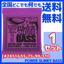 【ポイント10倍！4月29日まで】ERNIE BALL アーニーボール 2831×1セット Power Slinky BASS 55-110 ／ エレキベース弦 セット弦 ／ ベース パワースリンキー 【送料無料】【smtb-KD】【RCP】：-p5