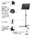 【HERCULES BS301B】二つ折りにできるオーケストラ用譜面台 重い譜面にも安定した使用ができ、脚部には管楽器用のペグアダプター（DS501B・DS503B・DS504B・DS602B）が取り付け可能です。 ■EZ-Angle Rollerのゴムの摩擦によって自由に角度の変更が可能。 ■EZ-Retainerfでレバー1つでスタンド部から着脱容易です。 ■EZ-Clutchはスタンドは75度まで傾斜でき、足位置も調節可能。 ・譜面部：480x345mm ・高さ：680〜1150mm ・自重：3.1kg ・許容負荷重量：5kg ・ベース径：390mm ・収納サイズ：910×120×215mm