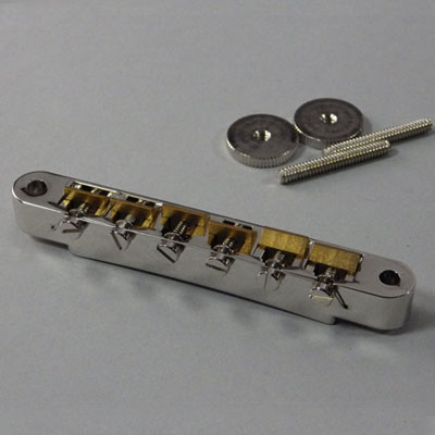 ギブソンタイプ ABR-1スタイル ブリッジ モントルーパーツ 8760 ABR-1 style Bridge wired Nickel with Unplated Brass