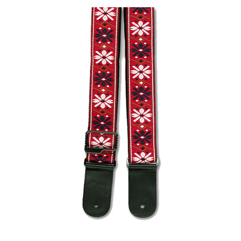 モーリスギター ストラップ レッド Morris MS2000 RED 【Fender ピック プレ ...