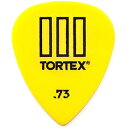 【ポイントUP!27日1時59分まで!】【まとめ買いでお得に】ギターピック JIM DUNLOP ジムダンロップ Tortex T III .73mm YEL ×12枚、24枚、36枚 トーテックス/T3/ティースリー/ギターピック/462R73【RCP】