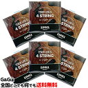 【ポイント10倍!マラソン期間限定】【6セット】カマカ ウクレレ弦 セット弦 LOW-G仕様 テナー用 ブラックナイロン KAMAKA S-3G Tenor LOW-G 4 String