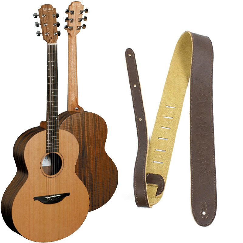 【ポイント8倍!期間限定】レザーストラップ付 Sheeran BY Lowden アコースティックギター S-01 セダー&ウォルナット エドシーラン