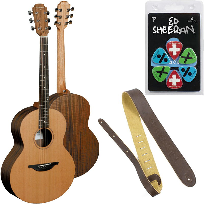 【ポイント8倍!期間限定】ピック&レザーストラップ付 Sheeran BY Lowden アコースティックギター S-01 セダー&ウォルナット エドシーラン