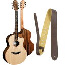 レザーストラップ付 Sheeran BY Lowden ピックアップ付アコースティックギター S-04 スプルース&ウォルナット エドシーラン