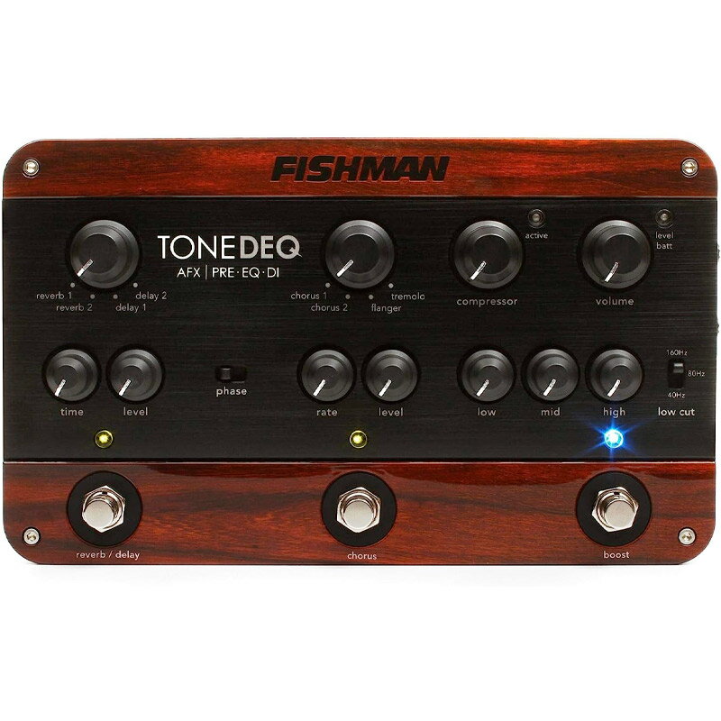 正規品 フィッシュマン FISHMAN プリアンプ イコライザー DI ToneDeq AFX Preamp EQ and DI with Dual Effects