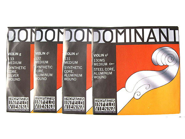 【xxx】Dominant EADG線セット E弦:130MS A弦:131 D弦:132 G弦:133 ドミナント 4 4 バイオリン弦【送料無料】【smtb...