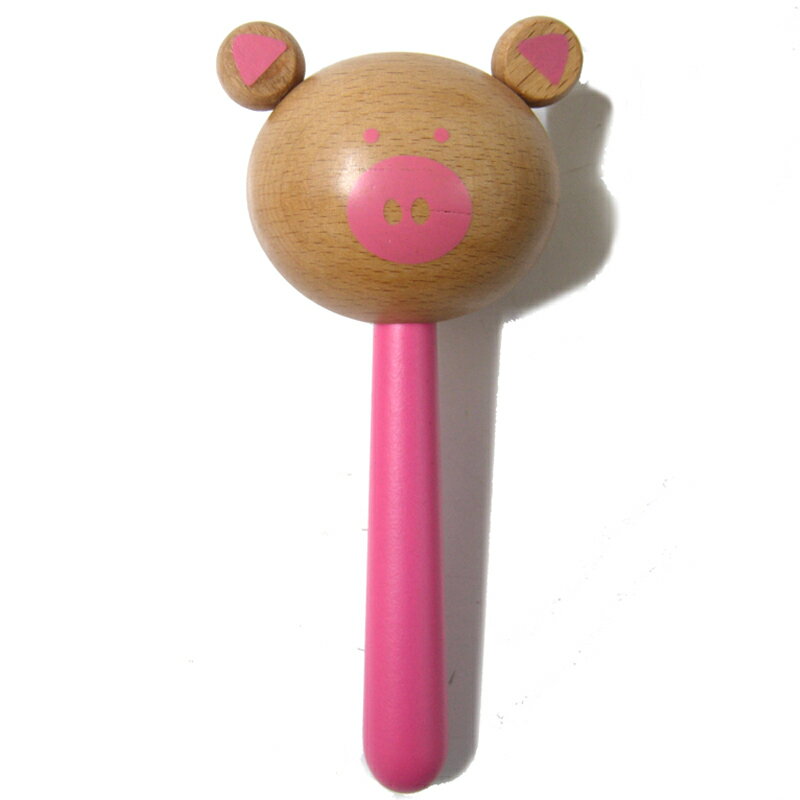 【5%OFFクーポン!総額15,000円以上で先着36名限定】Rhythm poco リズムポコ RP-160/PG ブタラトル ぶたさん がらがら マラカス ...