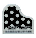 LOVE music ピアノクリップ ドット ブラック CL-25D/BL 黒 水玉 かわいい ピアノのクリップ MUSIC FOR LIVING ステーショナリー 文具 【送料無料】