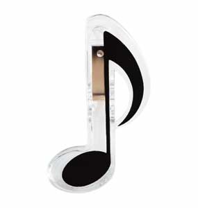 8分音符クリップ ブラック(CL-18N/8N/BL)>>>MUSIC FOR LIVING ステーショナリー(文具)【送料無料】【smtb-kd】【RCP】