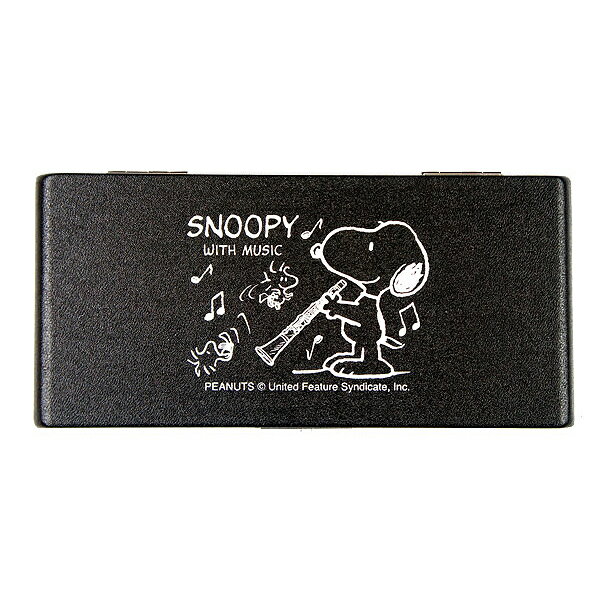 SNOOPY WITH MUSIC SCL-10 スヌーピー×リードケース スヌーピーバンドコレクション/ Bb ビーフラット クラリネット用リード10枚入り 黒 SCL10【送料無料】【smtb-KD】【RCP】：-p2