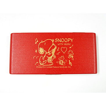 SNOOPY WITH MUSIC SAS-10RED スヌーピー×リードケース／ スヌーピーバンドコレクション/ アルトサクソフォン用 アルトサックス用 リードケース 10枚入 赤 【送料無料】【smtb-KD】【RCP】：-p2