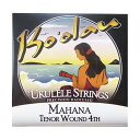 Ko'olau UKULELE STRINGSMAHANAシリーズ　テナーウクレレ用セット弦（4弦ワウンド）　MAHANA TENOR WOUND 4THハワイ・オアフ島のウクレレブランド【Ko'olau(コオラウ)】のウクレレ用セット弦です。■MAHANA(マハナ)シリーズハワイ語で「温かさ」を意味するMAHANA。その名の通り、温かみのあるばらつきのないトーンとサウンドが特徴の弦です。高品質のクリアナイロン弦は、コンピューター制御のレーザーカットマシンで直径やテンションが均一になるよう品質管理されています。完璧な音色と抑揚が楽しめるナイロン弦と言えるでしょう。■仕様　テナーウクレレ用1弦：A PLAIN2弦：E PLAIN3弦：C PLAIN4弦：G WOUND ※掲載画像は本品とは異なります。イメージですので表題をよくご確認ください。※予告なくデザイン等の変更が行われる場合がございます。※在庫有りと表示されていましても流動性が高いため品切れとなっている場合がございます。