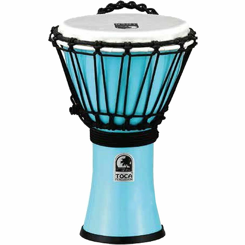 TOCA トカ Toca Products Djembes FreestyleII Colorsound Djembe TFCDJ-7PB Freestyle II Djembe 7inch - Pastel Bl…