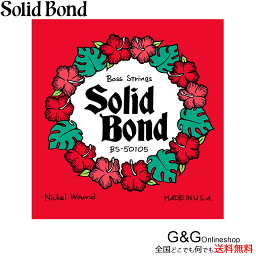 【ポイント10倍！4月29日まで】SolidBond ソリッドボンド Bass Guitar Strings 050-105 エレキベース弦 BS-50105 【smtb-KD】【RCP】