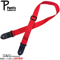 【ポイント10倍！5/6まで】ペリーズ ウクレレストラップ Perri's NWS15-1974 ウクレレストラップ 1.5" POLY UKE STRAP RED UKULELE STRAP【RCP】 spslst