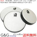 【商品説明】演奏をいつでもどこでも、楽しんで頂けるNesting Tom-Tom Drums。フレームドラムとして演奏可能な、Nesting Tom-Tom Drums専用のシンセティックファイバースキンヘッドをラインナップ。12インチ、14インチ、16インチの異なるサイズを1パックにしたお得なセットです。【商品詳細】素材：シンセティック　セット数：12インチ、14インチ、16インチ　各1個