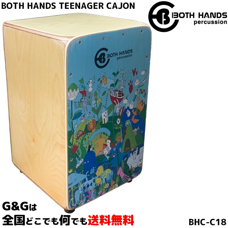 収納バッグ付 ボスハンズ 小型カホン BOTH HANDS TEENAGER CAJON BHC-C18 お子様に最適なサイズ小型カホン spslcaj