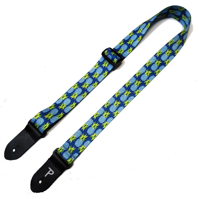 ڥݥ10ܡޥ饽ָۥڥ꡼ 쥹ȥå Perri's FWS15-7096 ѥʥåץ  1.5inch FABRIC UKULELE STRAP - TURQUOISE PINEAPPLES RCP spslst