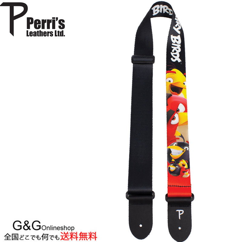 アングリーバード ギターストラップ ペリーズ Perri 039 s ANGRY BIRDS Guitar Strap LPCP-8185 アングリーバーズ アクションパズルゲーム モバイルゲームのアングリーバードのキャラクター柄 ギター用ストラップ spslst