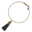 ڥݥ10ܡ5/6ޤǡۥȥ ֥쥹å ֥ååPAINT IT BLACKBlackTassel-YG STRUNG SONG BRACELETS fssl