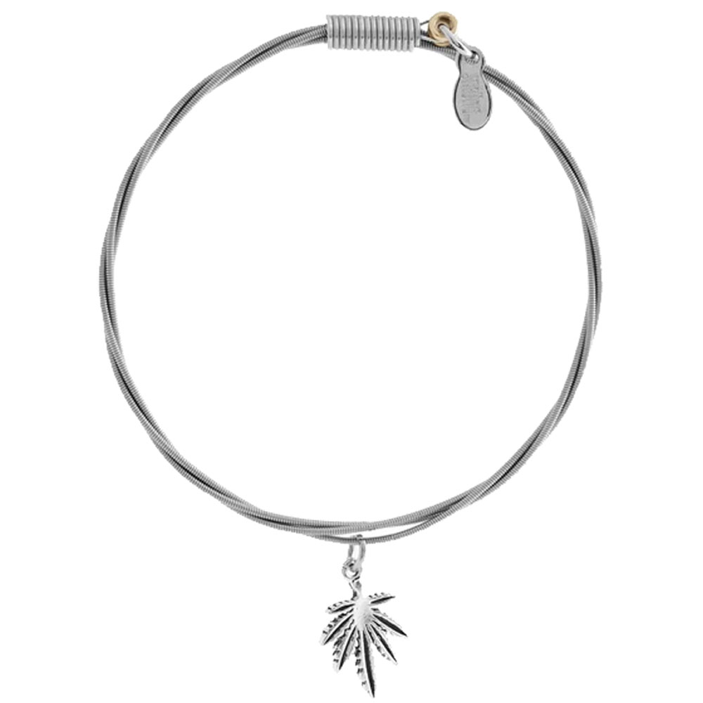 ストラング ブレスレット ポットリーフ“LAST DANCE WITH MARY JANE”PotLeaf Silver STRUNG SONG BRACELETS fssl