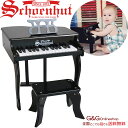 【今なら楽譜をプレゼント！】シェーンハット ファンシー ベイビー グランド 30鍵盤 Schoenhut 3005B Fancy Baby Grand トイピアノ カワイイ おもちゃのピアノ ミニピアノ ブラック グランドピアノ