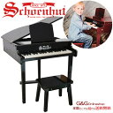 シェーンハット エリート ベイビー グランド 37鍵盤 Schoenhut 379B Concert Grand トイピアノ カワイイ おもちゃのピアノ ミニピアノ ブラック グランドピアノ型 蓋が開く本格的なピアノ