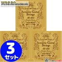 【ポイント10倍 5/6まで】【3set】Aria ProII アコギ弦 AGS-200XL 3セット【RCP】