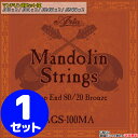 Mandolin Strings マンドリン用 80/20ブロンズワウンド弦。ループエンド仕様。 .010 x 2 / .014 x 2 / .024W x 2 / .034W x 2