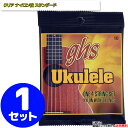 【ポイント10倍！5/6まで】ghs ソプラノ コンサートウクレレ弦 10 クリアナイロン Standard Ukulele Clear Nylon 透明 ウクレレ用弦