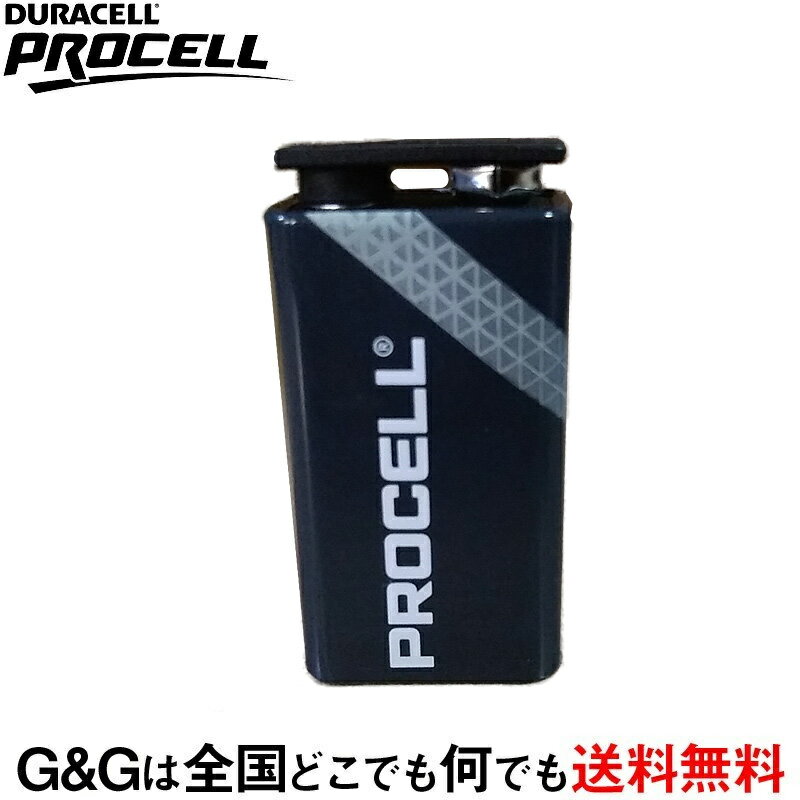 Duracell Procell 9V形 アルカリ乾電池 006P