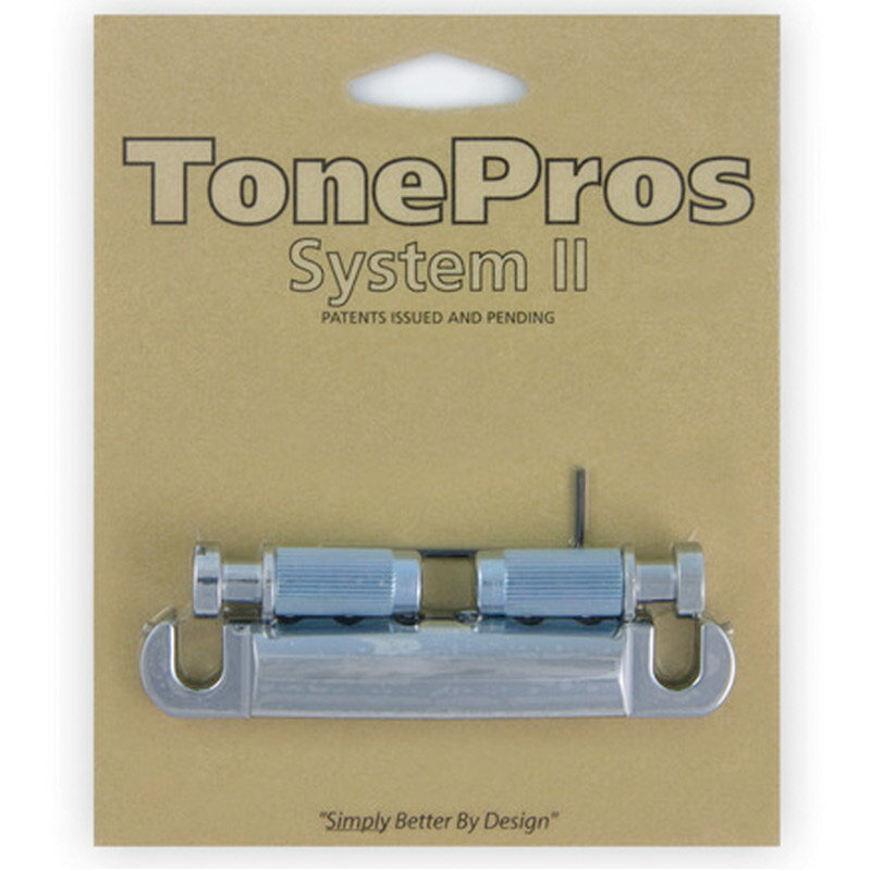 【ポイント8倍!期間限定】TonePros エレキギター用テールピース T1ZA-C クローム Metric Aluminum Tailpiece 日本製、アジ...