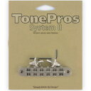 TonePros ブリッジ T3BP-SN サテンニッケル Standard Tuneomatic (small posts, notched saddles)