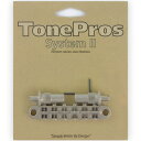 エレキギター用ブリッジ T3BT-SN サテンニッケル TonePros Metric Tuneomatic large posts, notched saddles