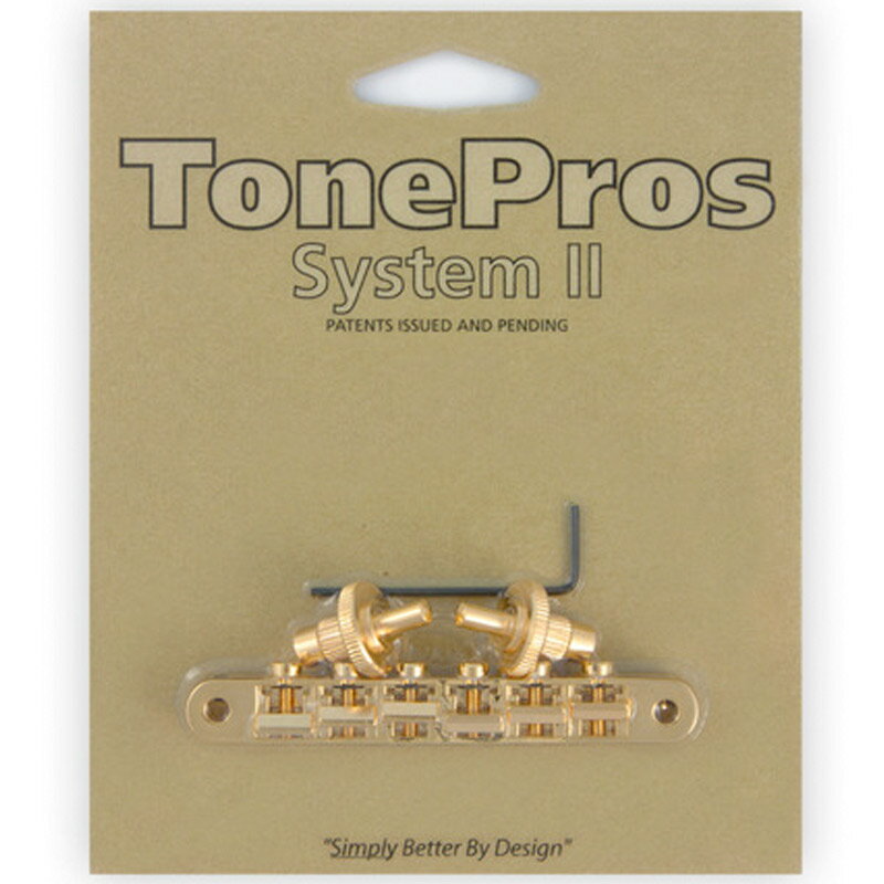 TonePros ブリッジ NVR2-G ゴールド AVR2 with Standard Nashville Post Tuneomatic