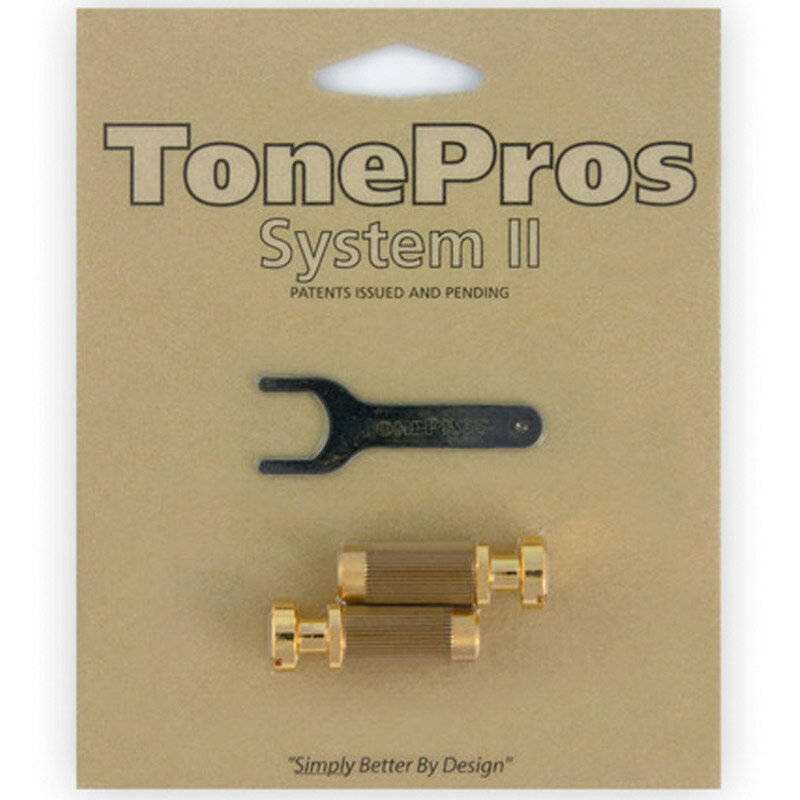 TonePros ロッキング・スタッド＆アンカーセット SM1-G ゴールド Metric Locking Studs