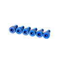 Titan Saddle Screw Set(6)-BLUE