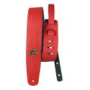 サスティナブルな音楽ライフを実現 ヴィーガンストラップ Basso ギターストラップ クリムゾン GUITAR ECO STRAP VEGAN ECO 04 CRIMSON レッド 赤
